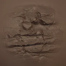 Cracked Rock Rugged Brush