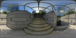 Daytime staircase entrance