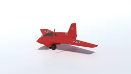 Low Poly Messerschmitt Me 163 Komet