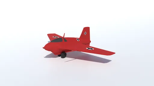 Low Poly Messerschmitt Me 163 Komet