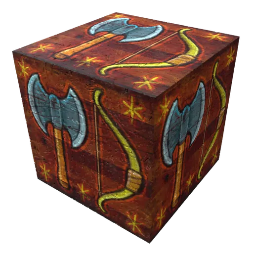 Twin Axe and Bow Armory Chest