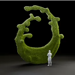 Organic Grass Ring Sculpture Nature