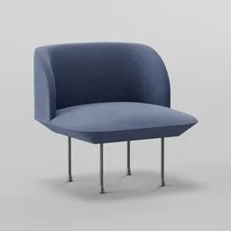 1-seater fabric sofa
