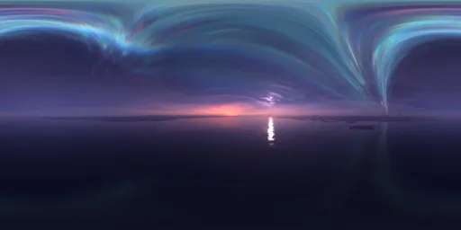 Sci-fi Pink Sky Aurora
