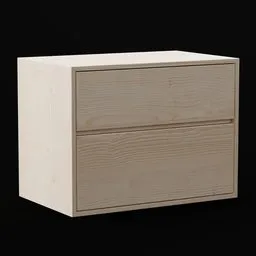 Simple Modern Wooden Nightstand