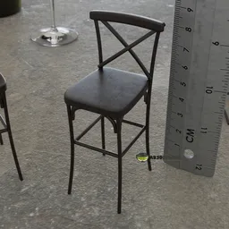 Miniature Industrial Bar Stool