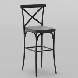 Miniature Industrial Bar Stool