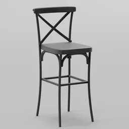 Miniature Industrial Bar Stool