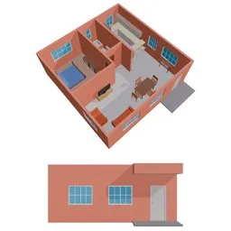 Low poly house