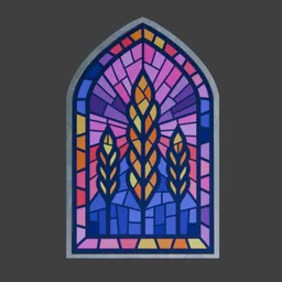 Church glass window style 5