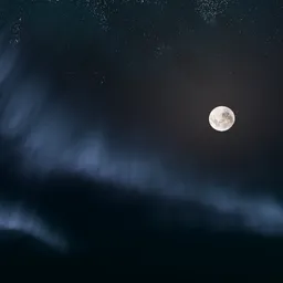 Aurora Fog Moon