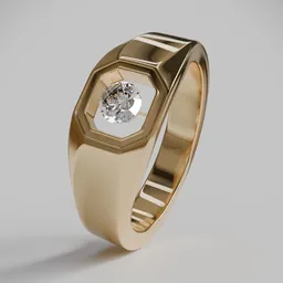 Floeting Diamond Ring