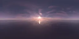 Pink Clouds Sunset Landscape