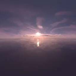 Pink Clouds Sunset Landscape