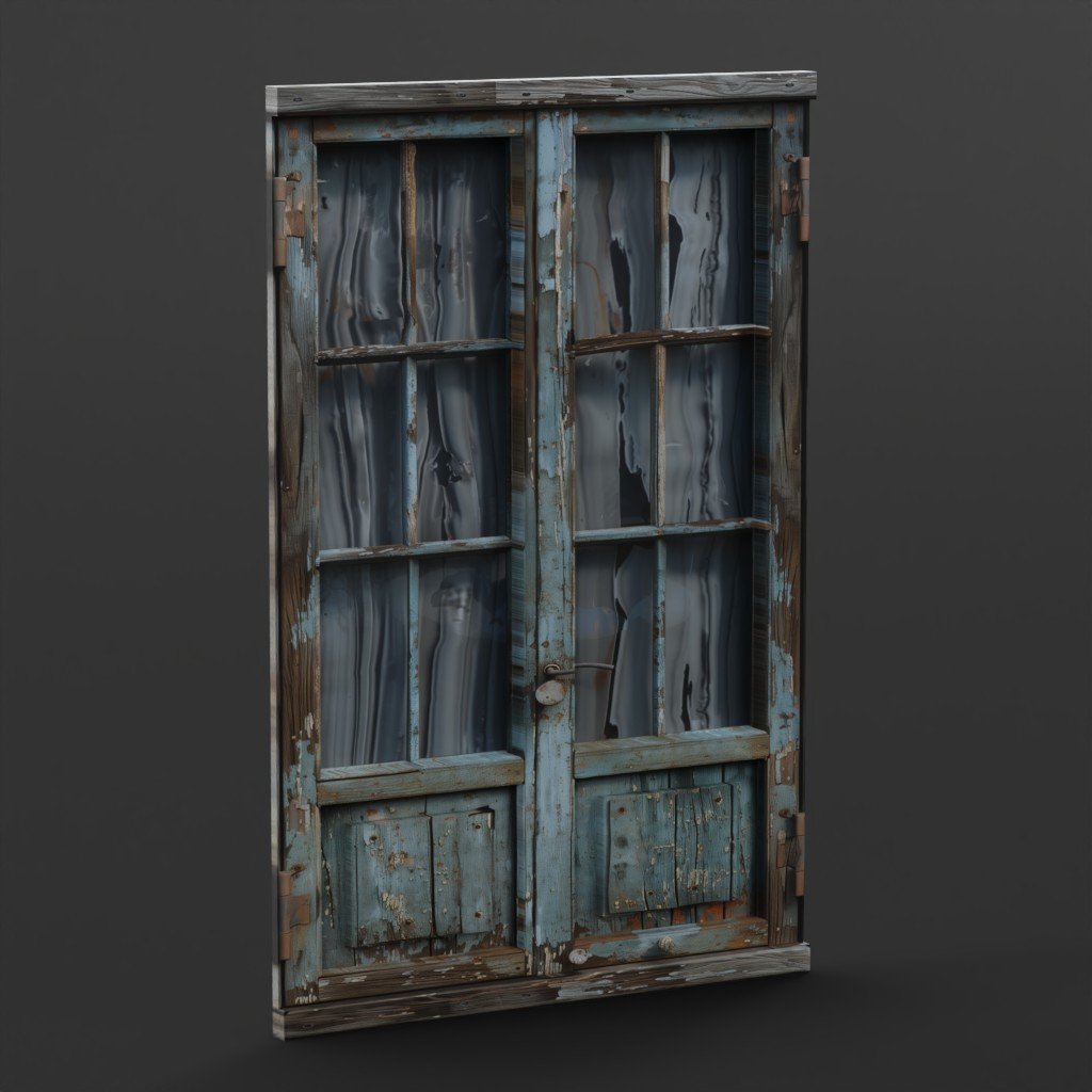 Old window - T - 20 | Windows models | BlenderKit