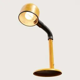 "Vintage Desk Lamp - 80s design with scratches and rust, modeled in Blender 3D. Iconic 1930s style with soft lighting and enamel finish. Perfect for industrialpunk and unique home decor. "