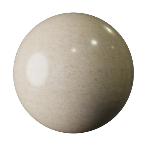 Polished travertine