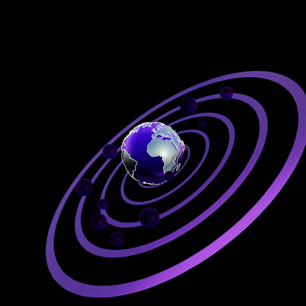 Tv News Earth Spinning | FREE Science scenes | BlenderKit