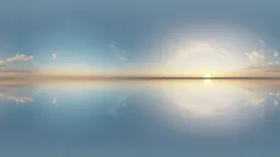 Golden Sunrise Reflection HDRI