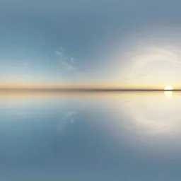 Golden Sunrise Reflection HDRI