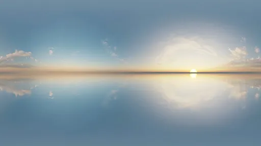 Golden Sunrise Reflection HDRI