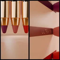 Crayon lipstick swatch animation