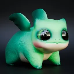 Forest Dragon (Rigged)