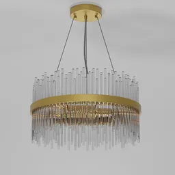 Modern Crystal Ring Chandelier