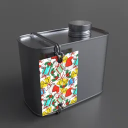 Square aluminium can