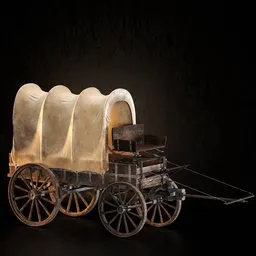 Medieval Covered Wagon