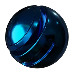 Blue Scratched Painted Steel