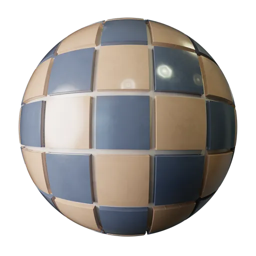 Realistic procedural colorful marble