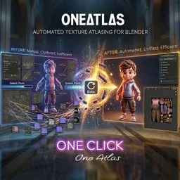 OneAtlas | One-Click Texture Atlas Automation
