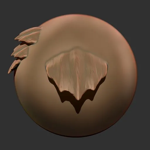 ER Dragon Brush 201 for creating detailed reptilian textures in 3D modeling software like Blender.