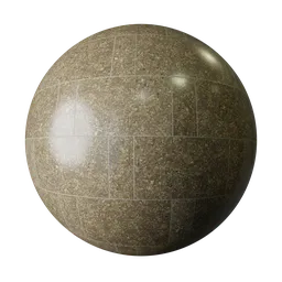 Olive Brown Terrazzo Floor Tiles