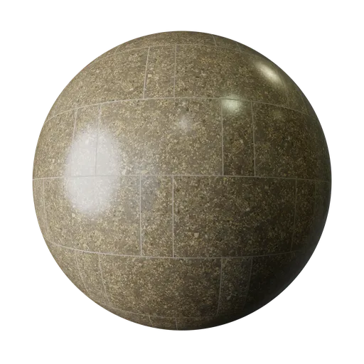 Olive Brown Terrazzo Floor Tiles