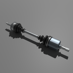 Highly detailed CV Joint Drive Shaft 3D model, optimized for Blender, perfect for vehicle production and presentations.