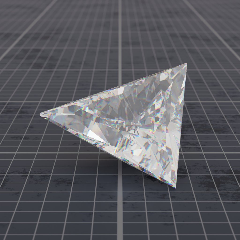 Triangle cut diamond | FREE Miscellaneous models | Blendkit