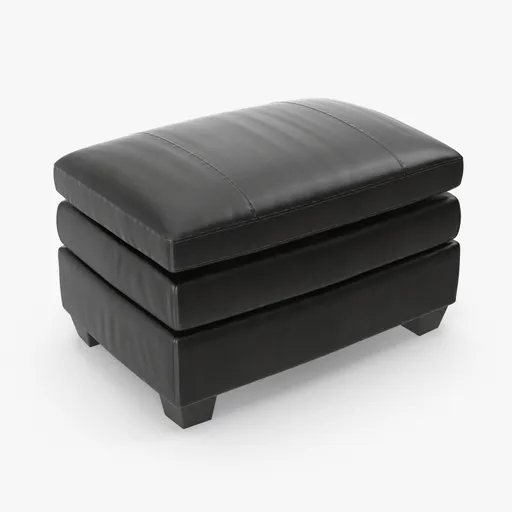 Leather Ottoman