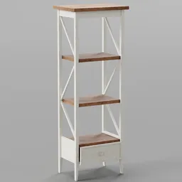 Painted Ladder Shelf