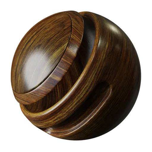Realistic dark wooden texture with detailed grain, suitable for Blender 3D PBR material rendering.