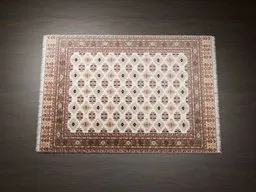 Intricate Persian carpet 3D model with detailed patterns, optimized for Blender rendering.