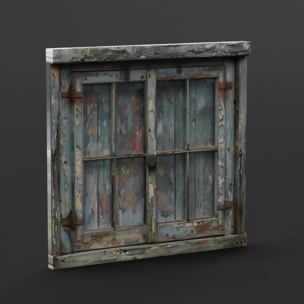 Old window - T - 73 | Windows models | BlenderKit