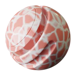 Glossy Coral Crackle