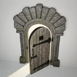 Medieval Norman Door 10
