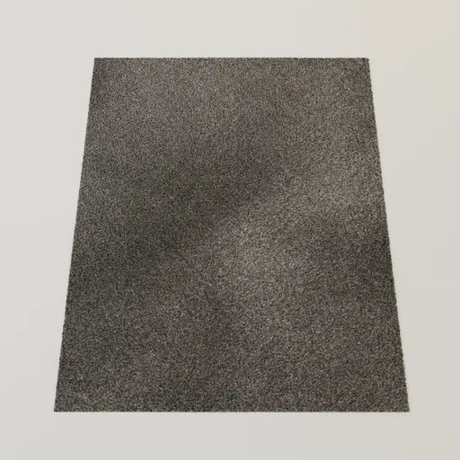 Rectangular Shaggy Rug Charcoal