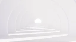 Empty Cicular White Tunnel