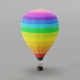 Color full hot air ballon