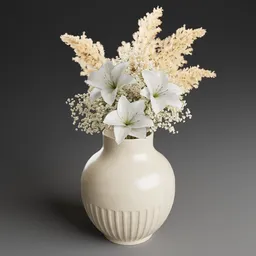 White Lilium Bouquet