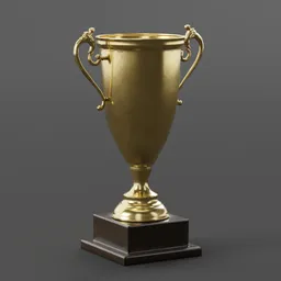Trophy Cup  sculpted in Blender